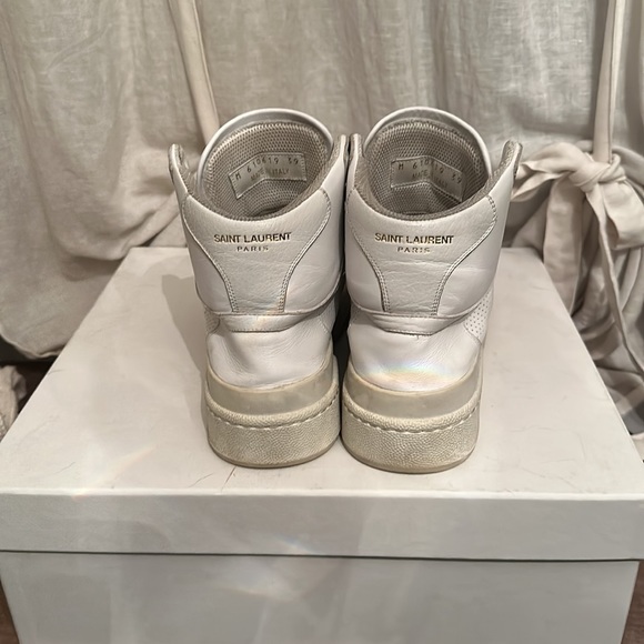 SAINT LAURENT SL24 HIGH TOP SNEAKERS - Picture 9 of 14